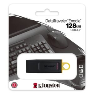 KINGSTON 128GB  USB 3.2 PEN DRIVE (3 YEARS WARRANTY)