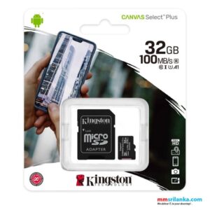 MEMORY CARD KINGSTON 32GB CLASS 10 (3 YEARS WARRANTY)