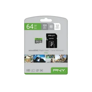 PNY 64GB C10 MEMORY CARD (3 YEARS WARRANTY)